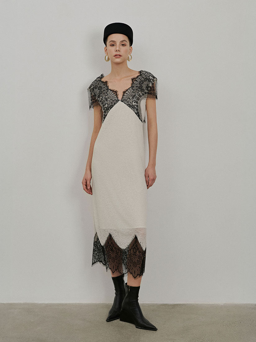 Beige Vivienne Dress