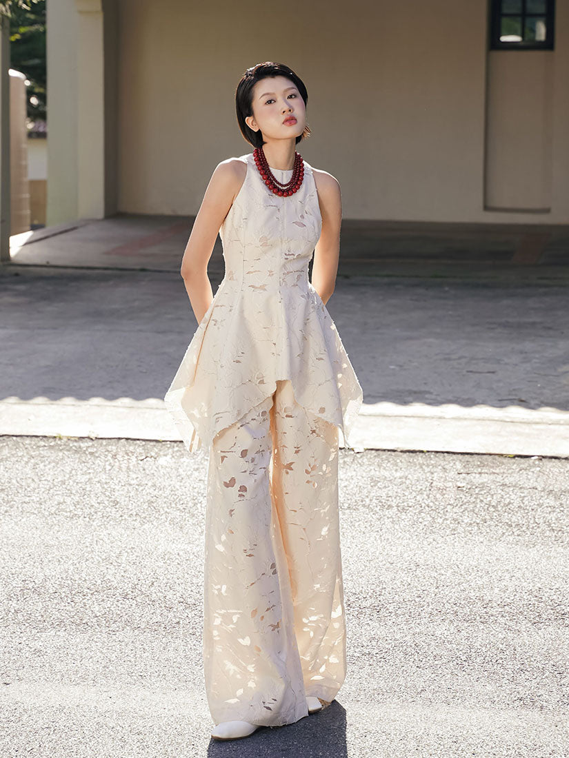 Distressed Wide Leg Pants