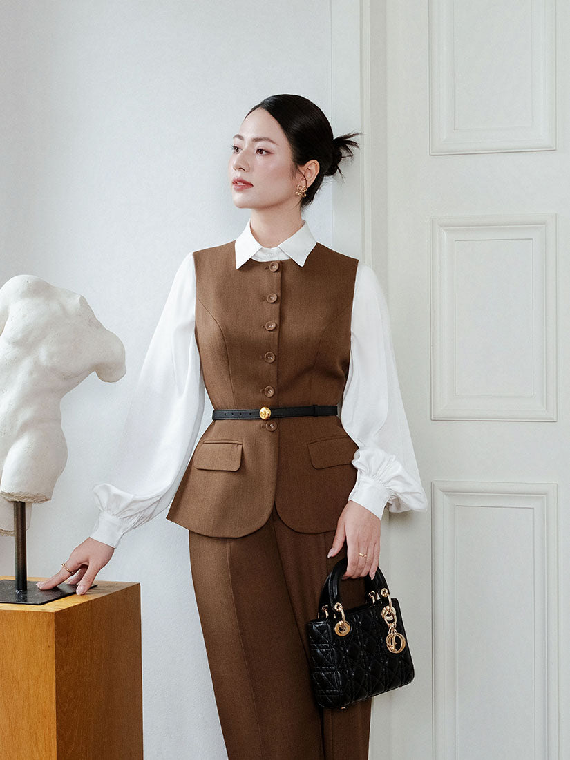 Round Neck Waistcoat