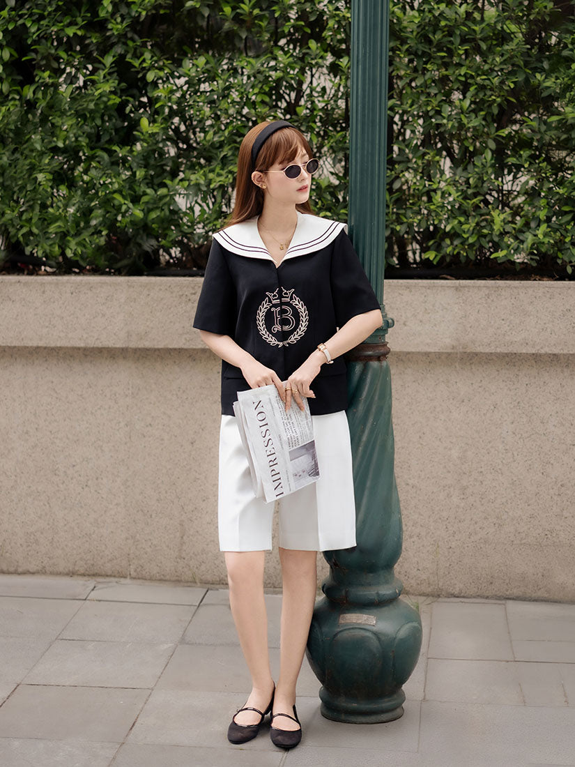 White Bermuda Shorts