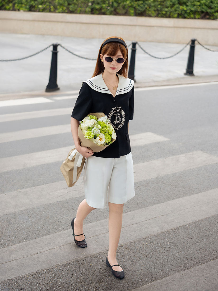 White Bermuda Shorts