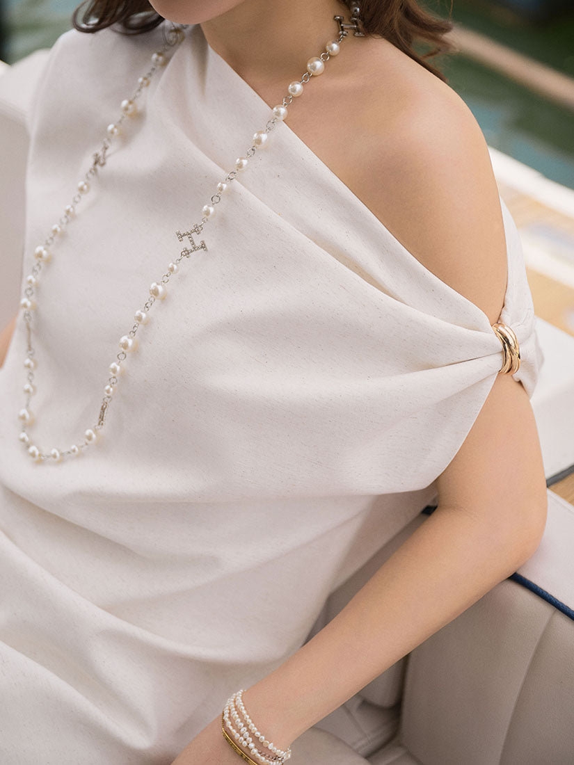 Off Shoulder Side Slit Dress