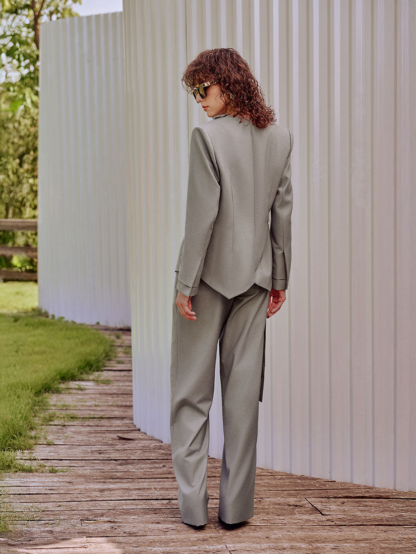 Smoke Grey Axis Pants