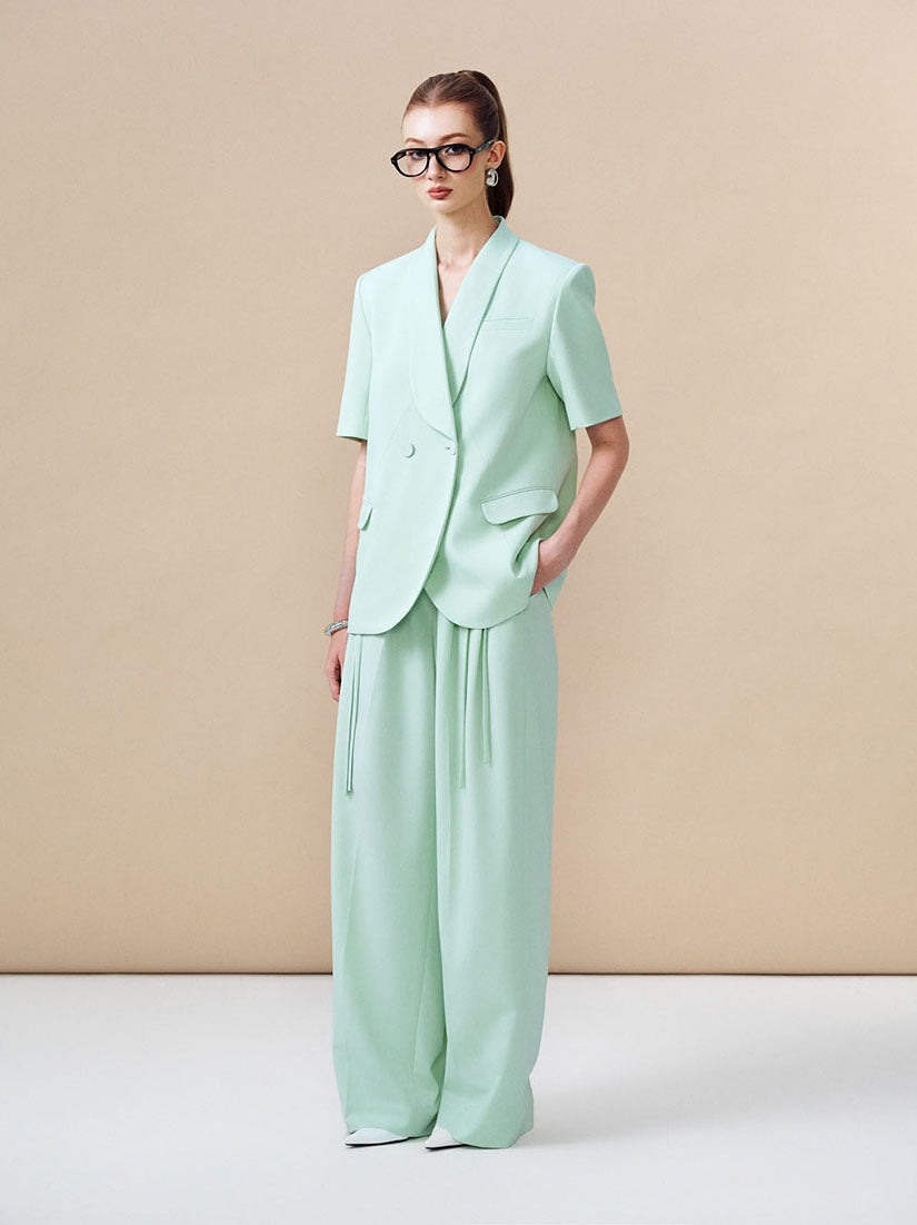 Green Curvy Blazer