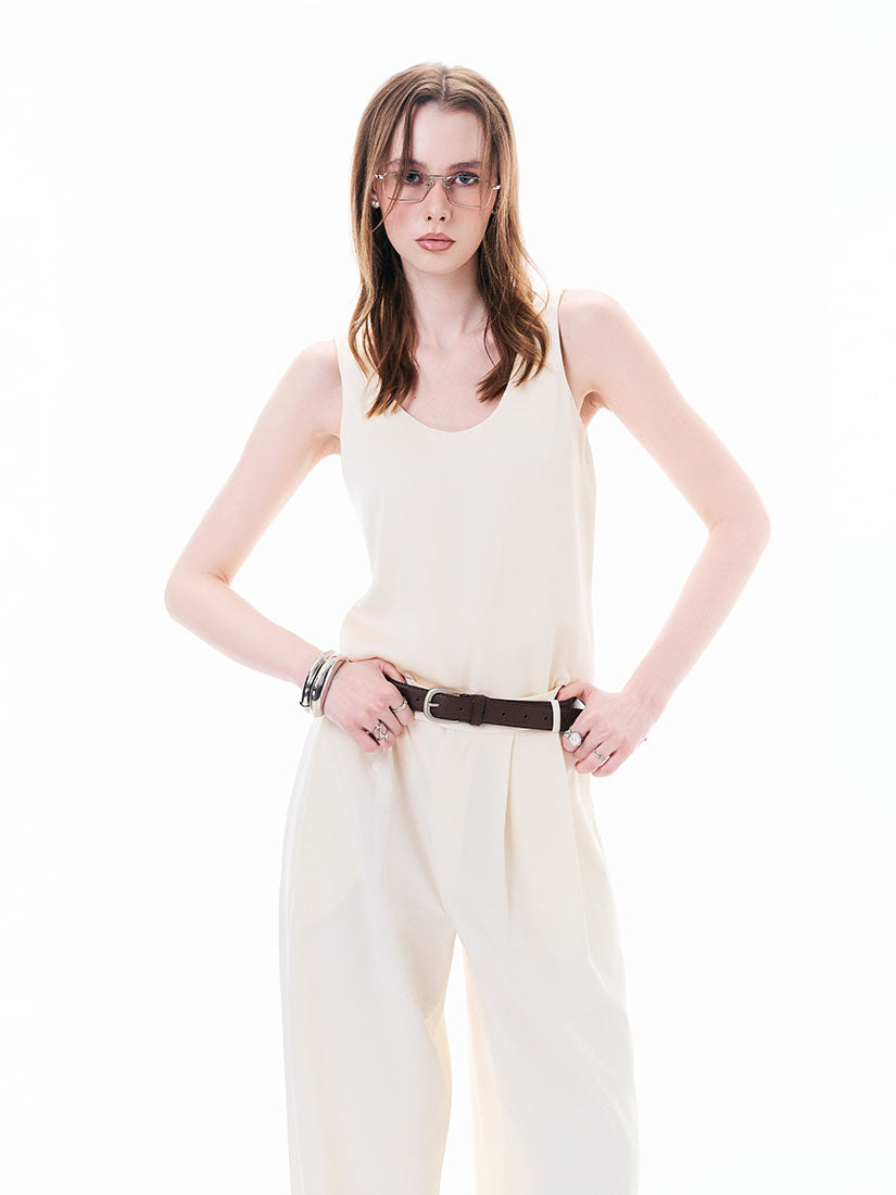 Cream Tank Top