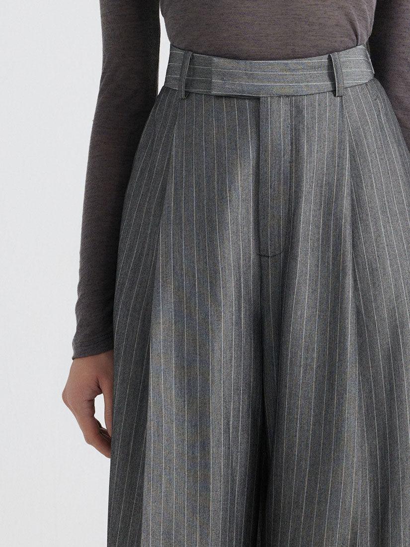 Grey Pinstripe Pants