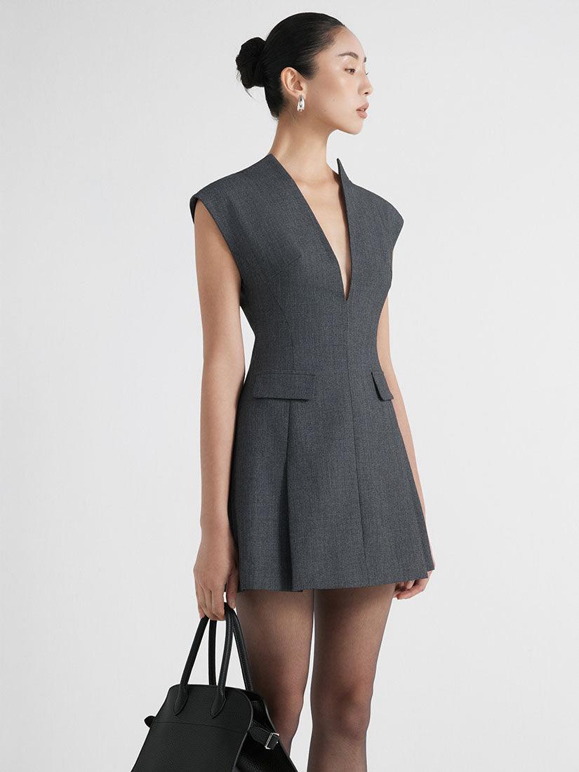 Sleeveless Suit Dress