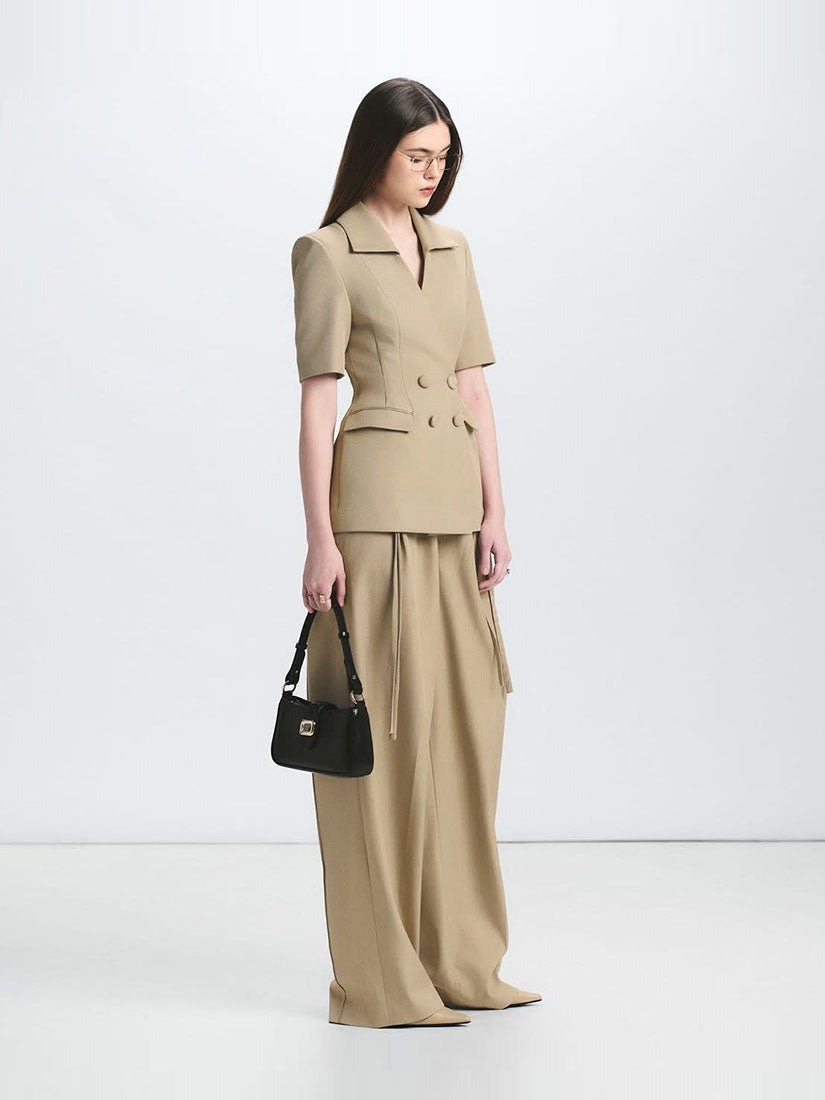 Beige Mega Pants
