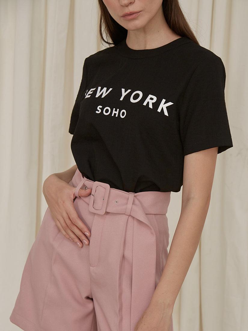 Black New York Top