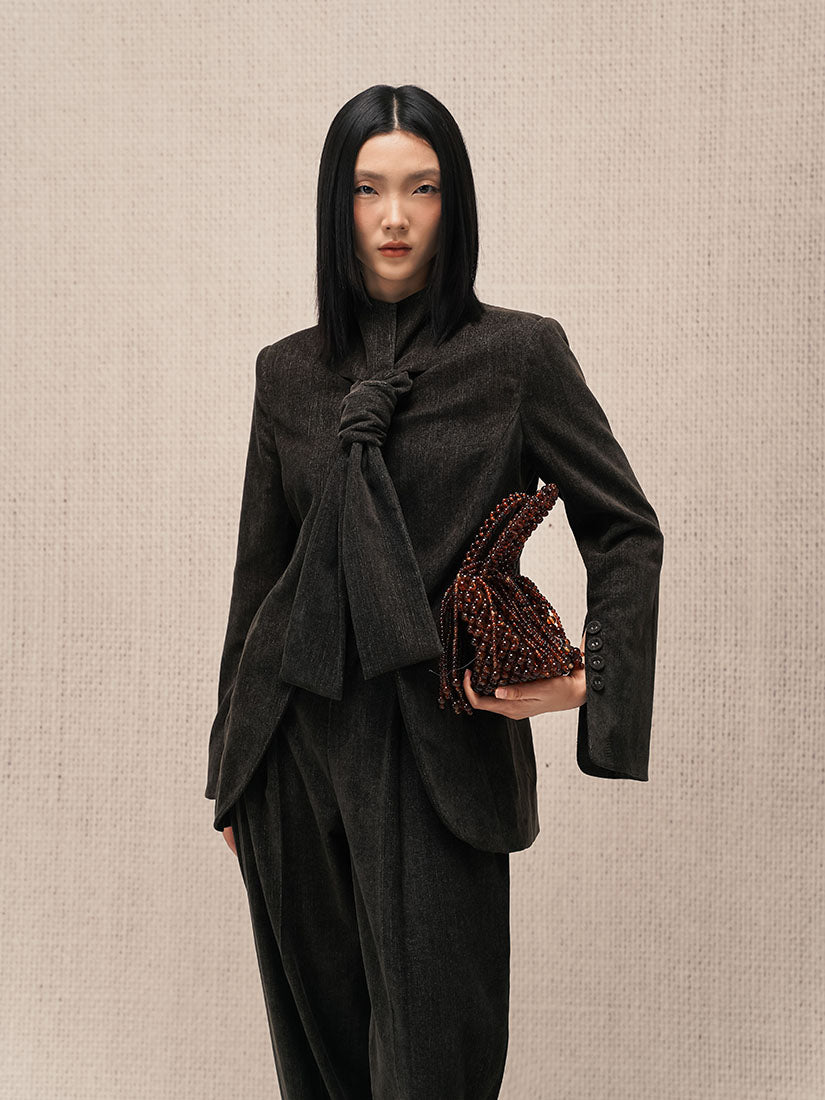 Front Knotted Blazer