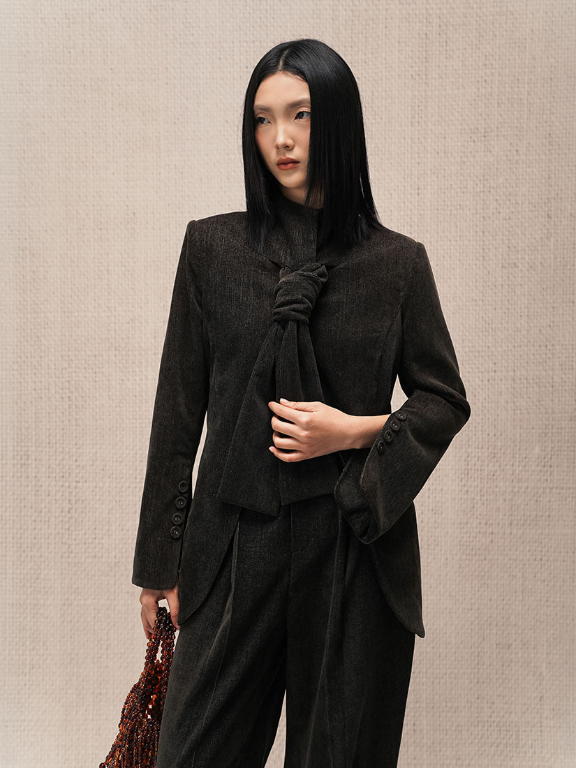 Front Knotted Blazer