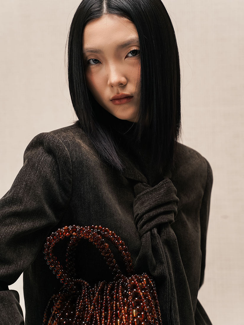 Front Knotted Blazer