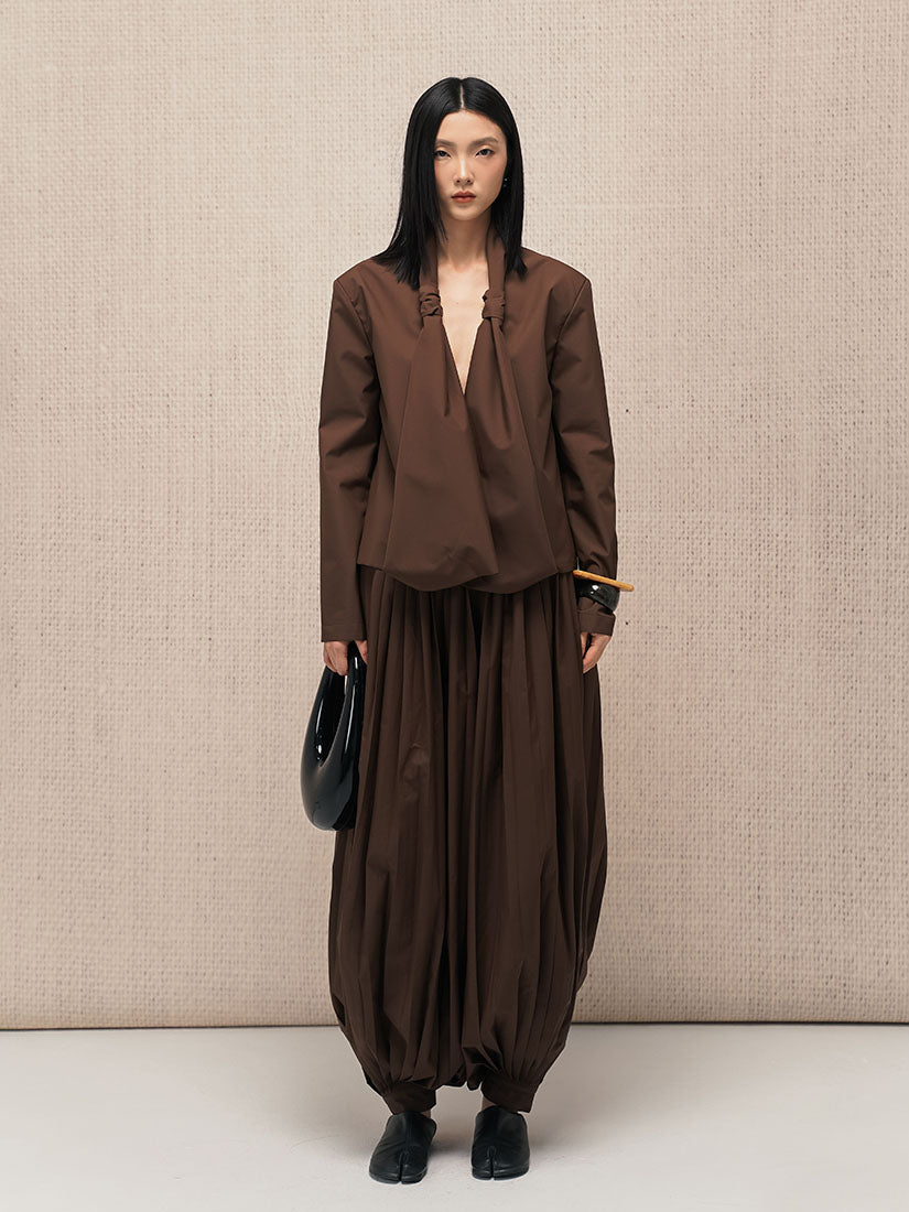 Knotted Draped Jacket
