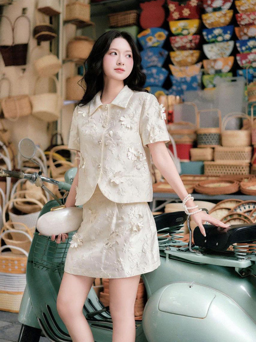 Floral On Floral Skort