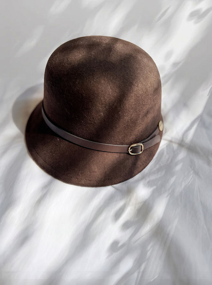 Buckled Felt Cap (3 Colours)