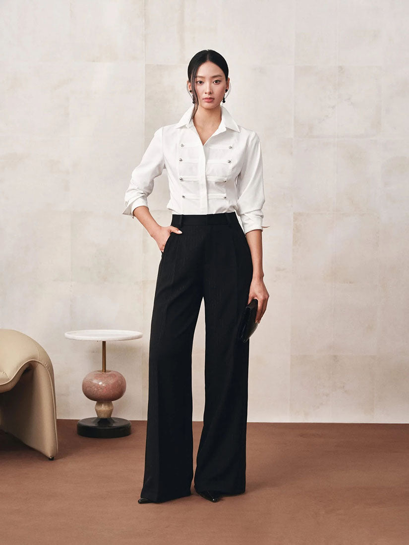 Long-Sleeved Shirt With Placket