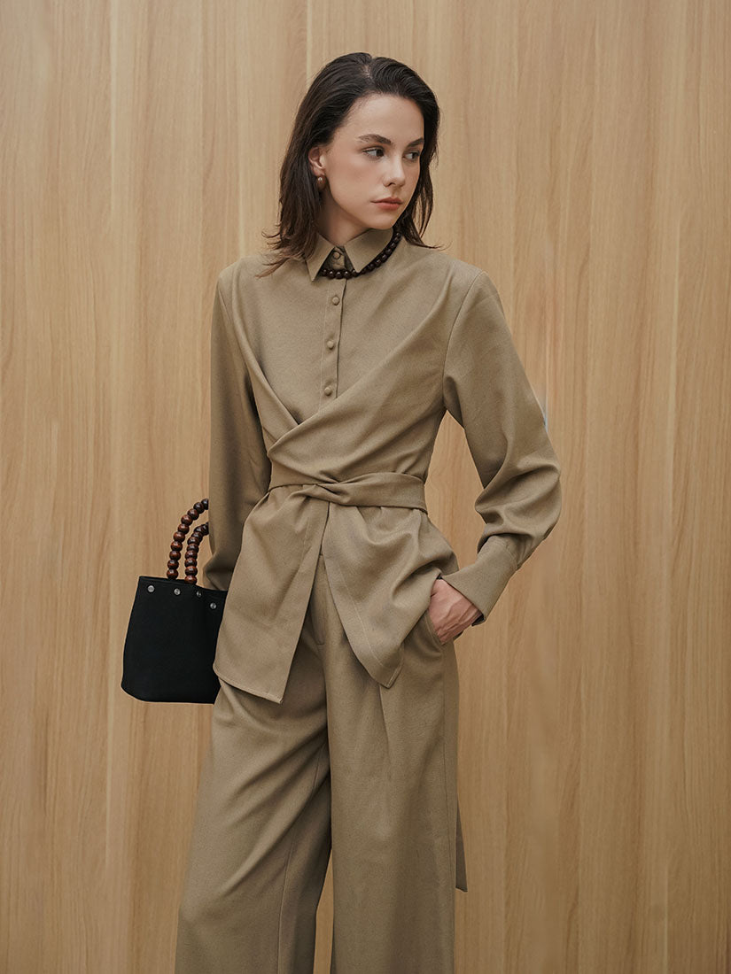 Relaxed Wide Leg Pants