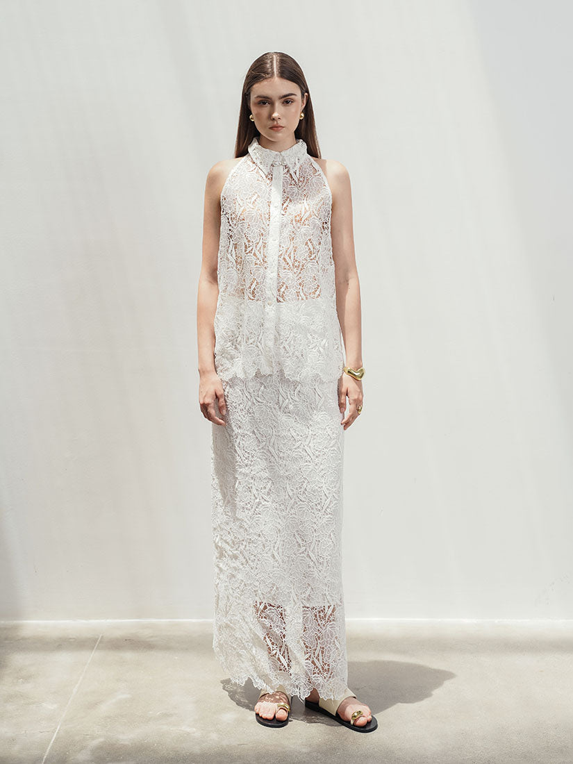 Lacy Halter Shirt