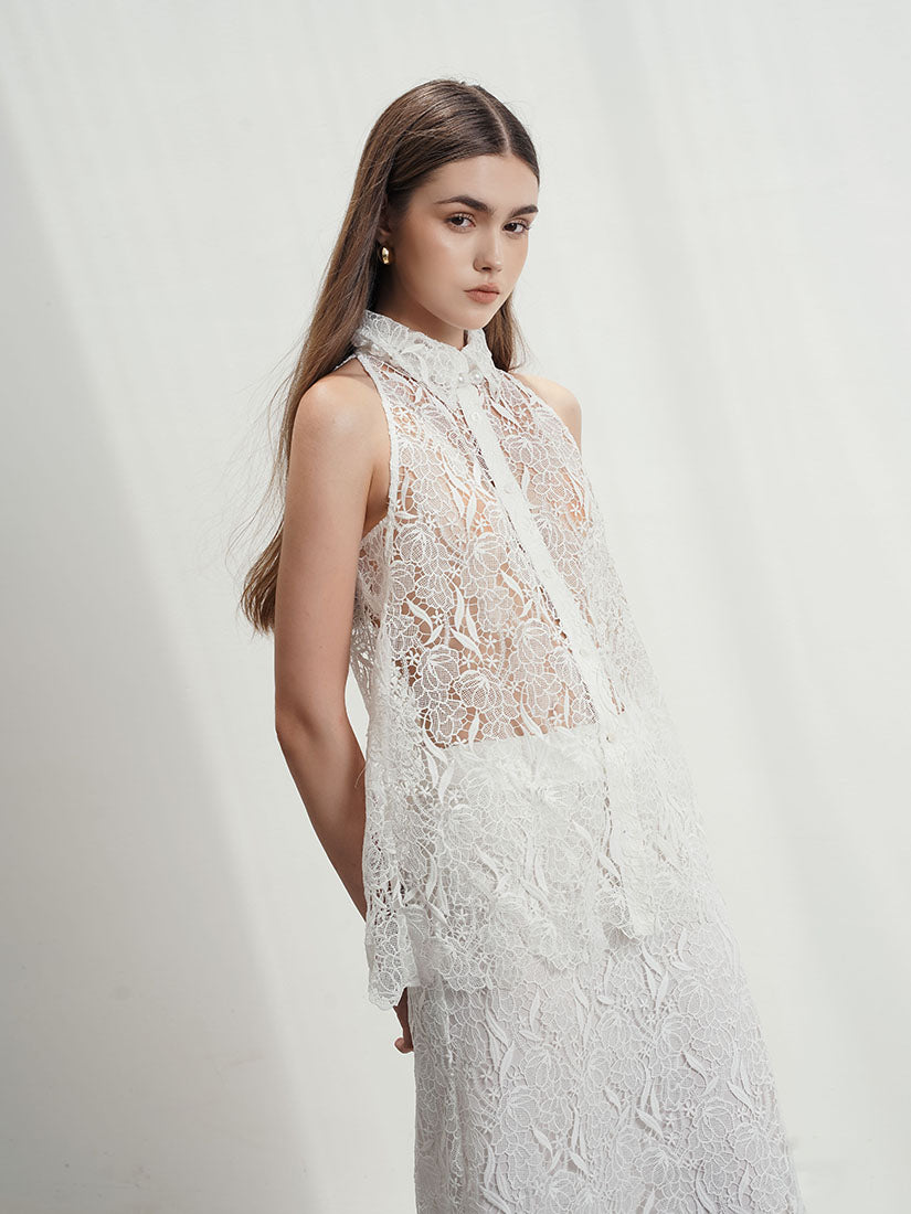 Lacy Halter Shirt