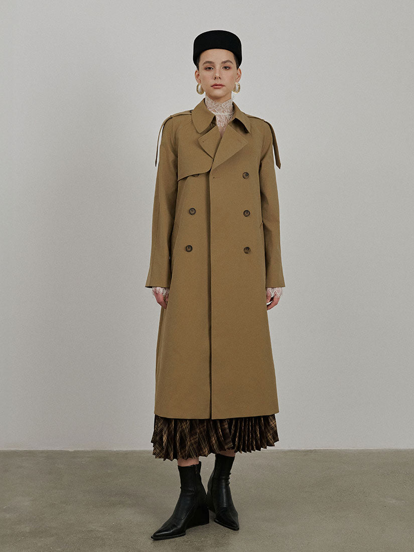 Camel Hadley Trench Coat