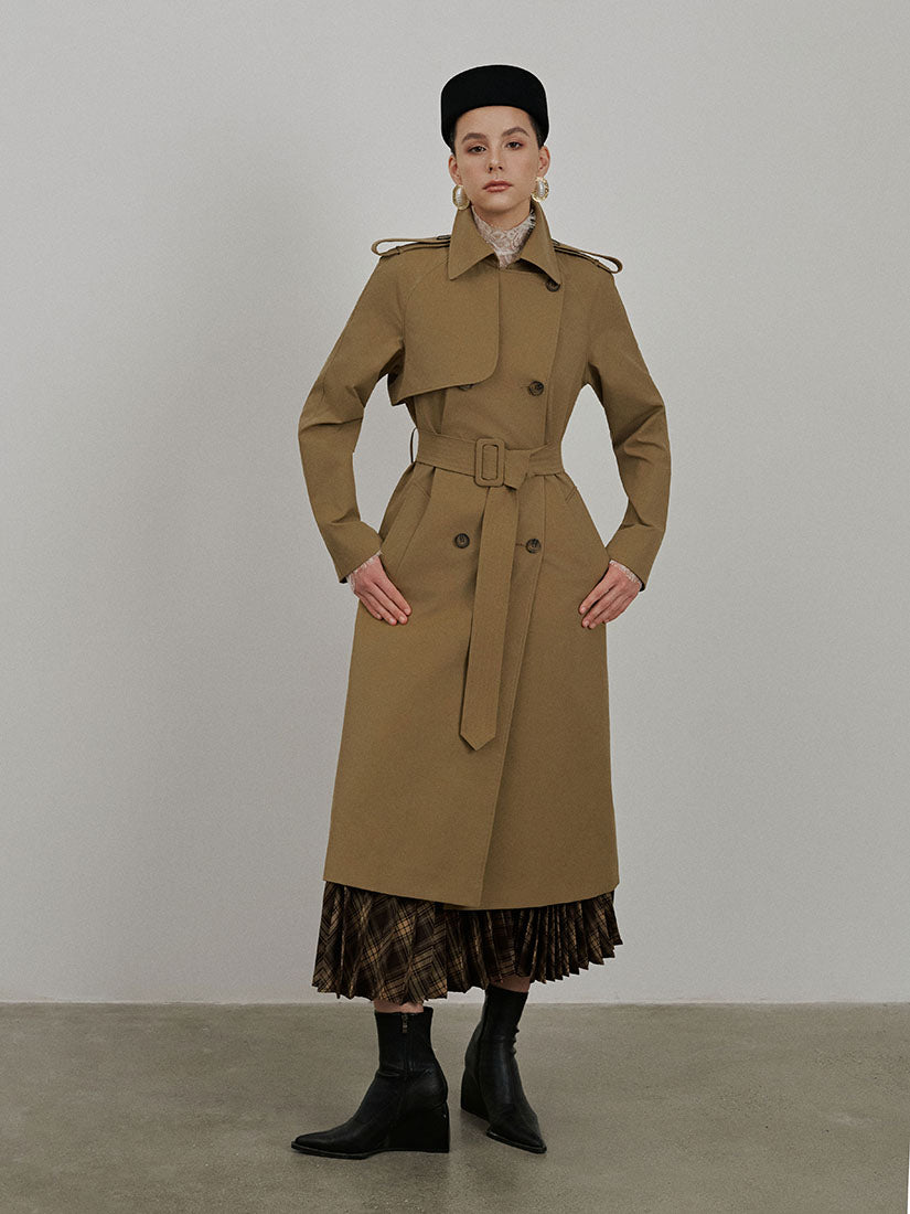 Camel Hadley Trench Coat