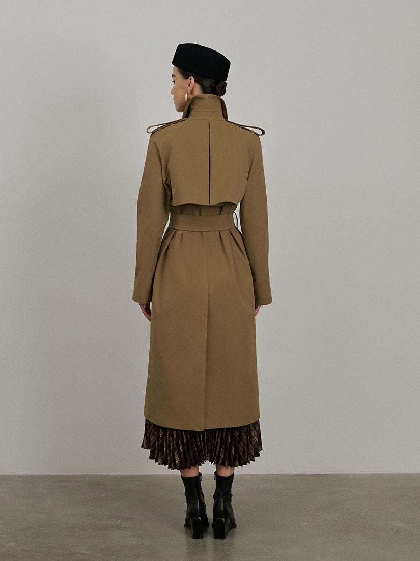 Camel Hadley Trench Coat