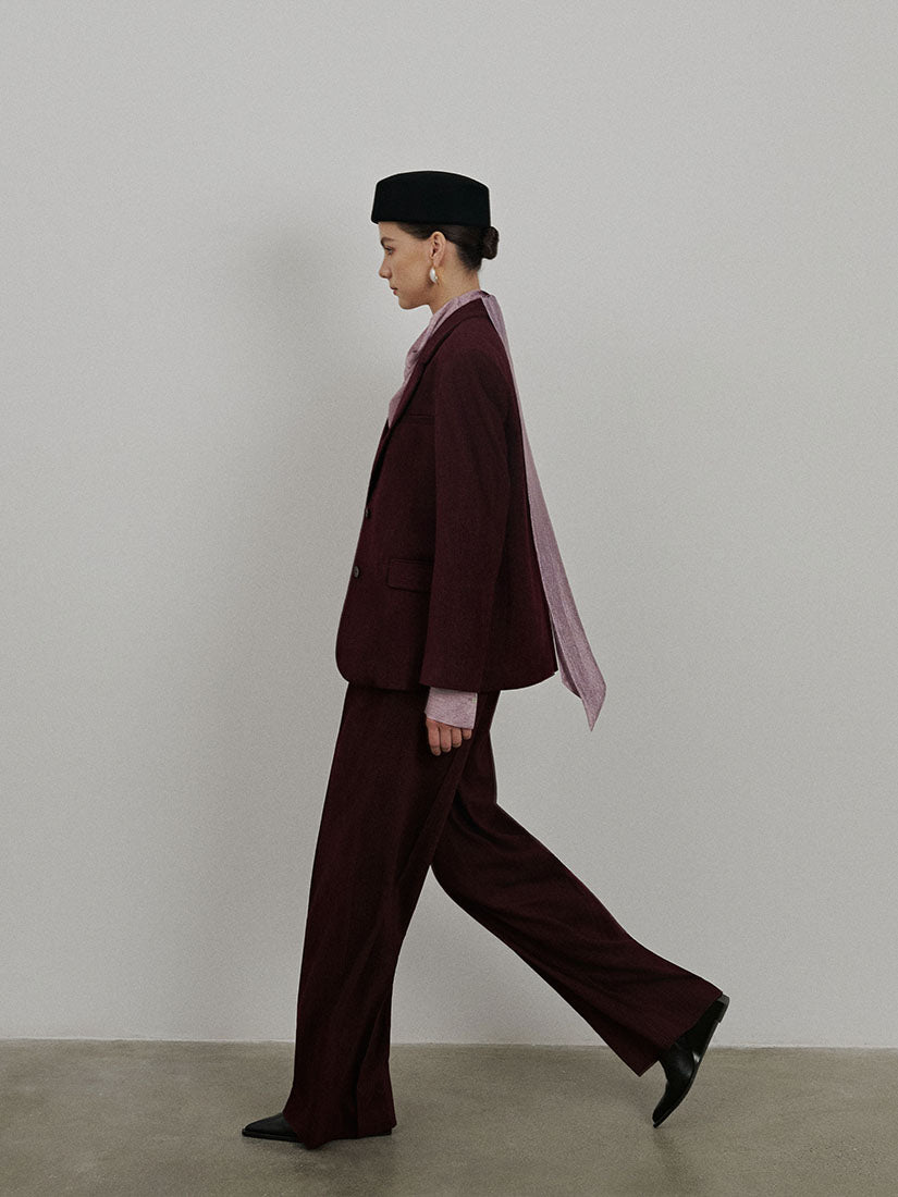 Burgundy Chloe Blazer