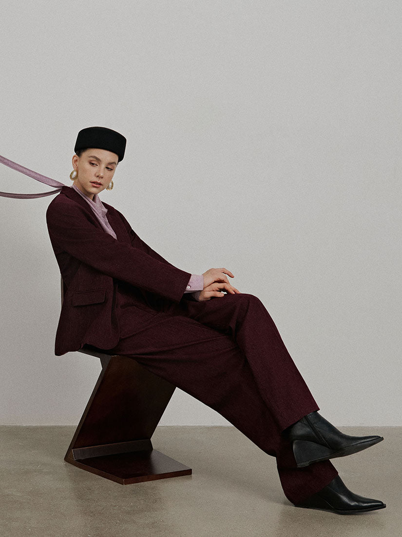 Burgundy Vivienne Trousers