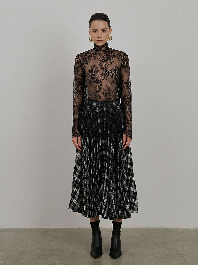 Black Maisie Lace Top