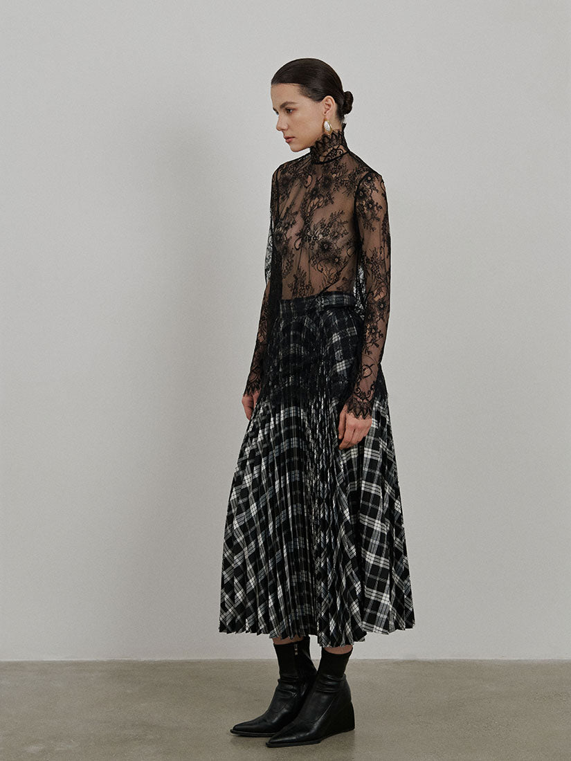 Black Maisie Lace Top