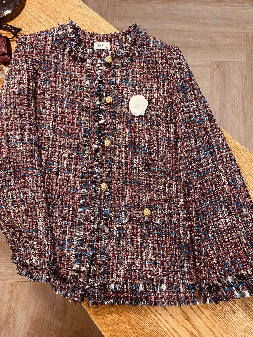 Tassels Edge Tweed Jacket