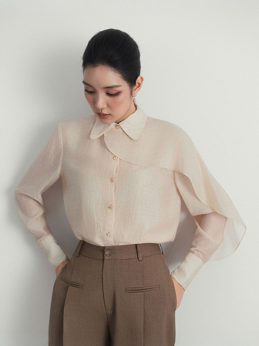 Front Pleated Straight Pants