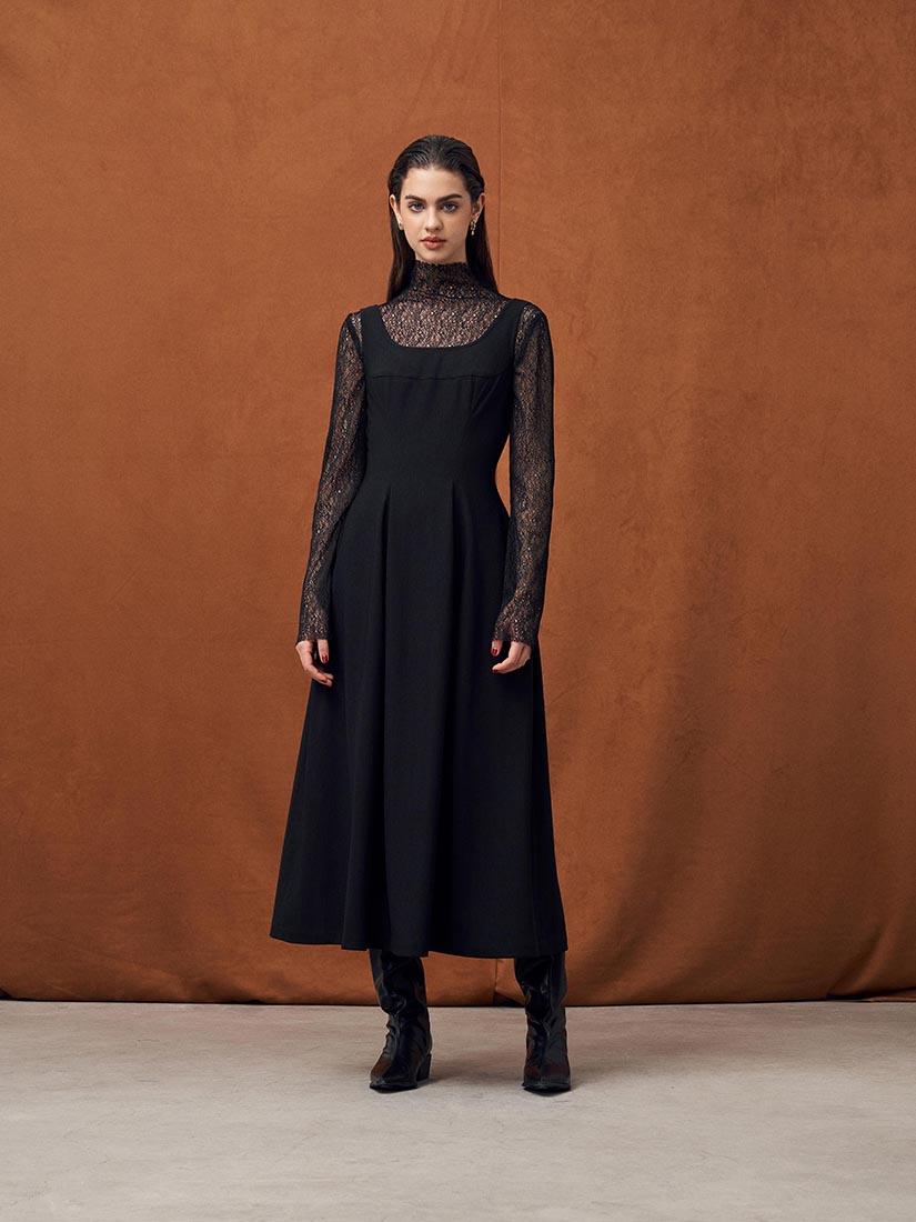 Black Josephine Dress - :BE/NOTABLE/