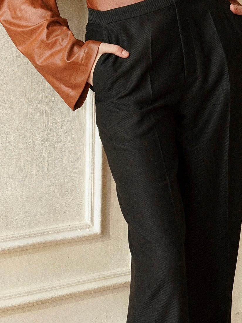 Black Kaela Trousers - :BE/NOTABLE/