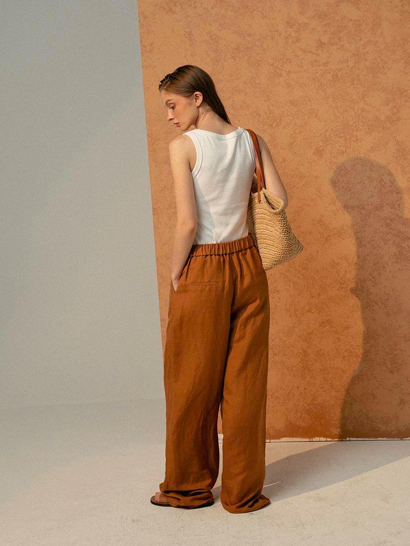 Brown Lana Trousers - :BE/NOTABLE/