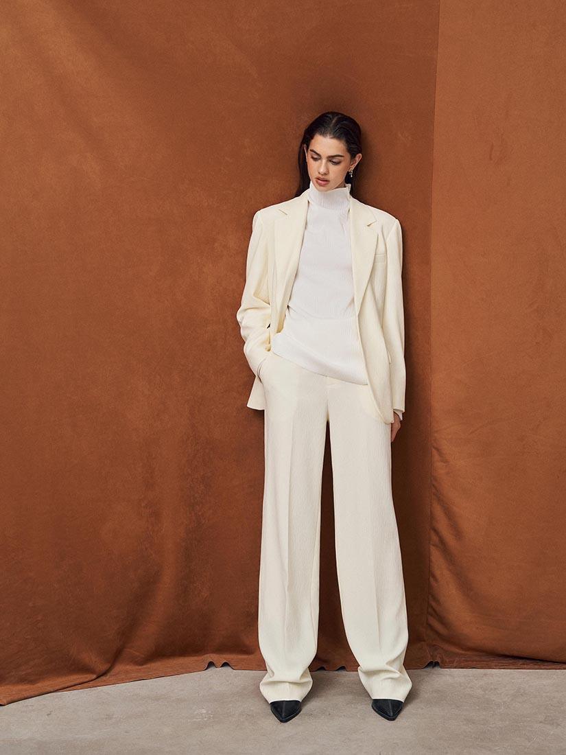 Cream Presley Trousers - :BE/NOTABLE/