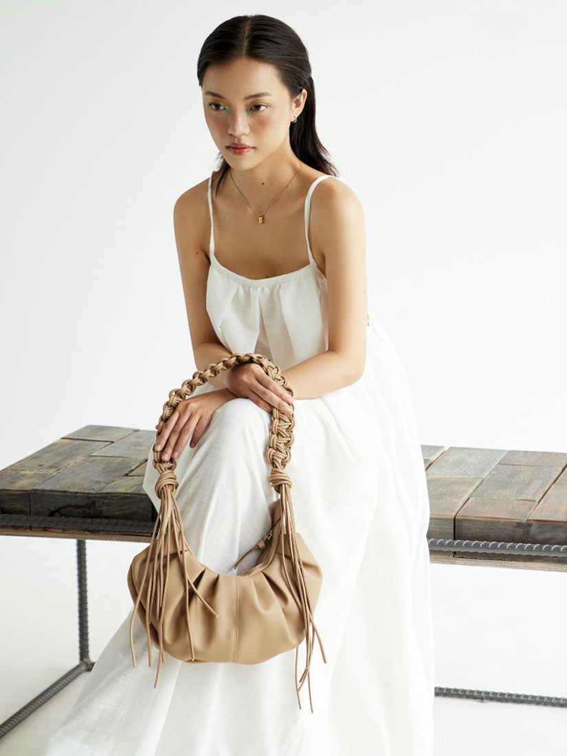 Latte Seashell Bag