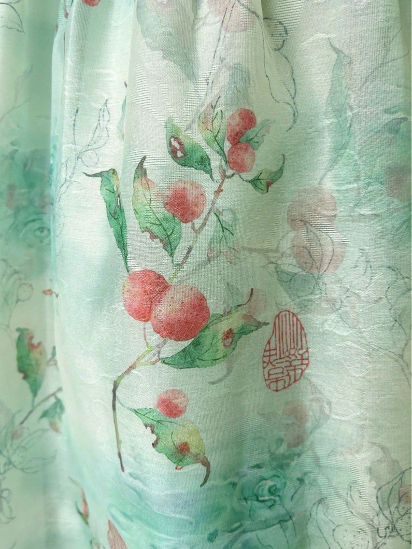 Floral Printed Halter Neck Gathered Waist Dress