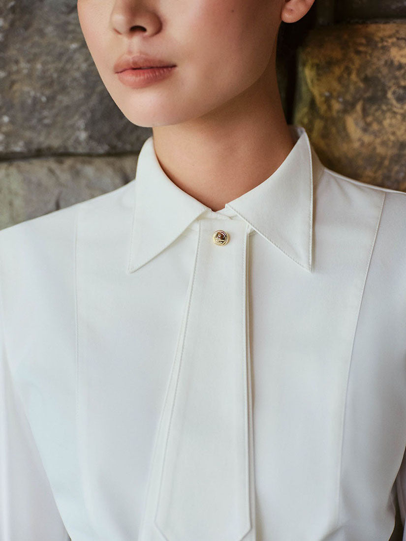 Long Sleeve Shirt With Tie