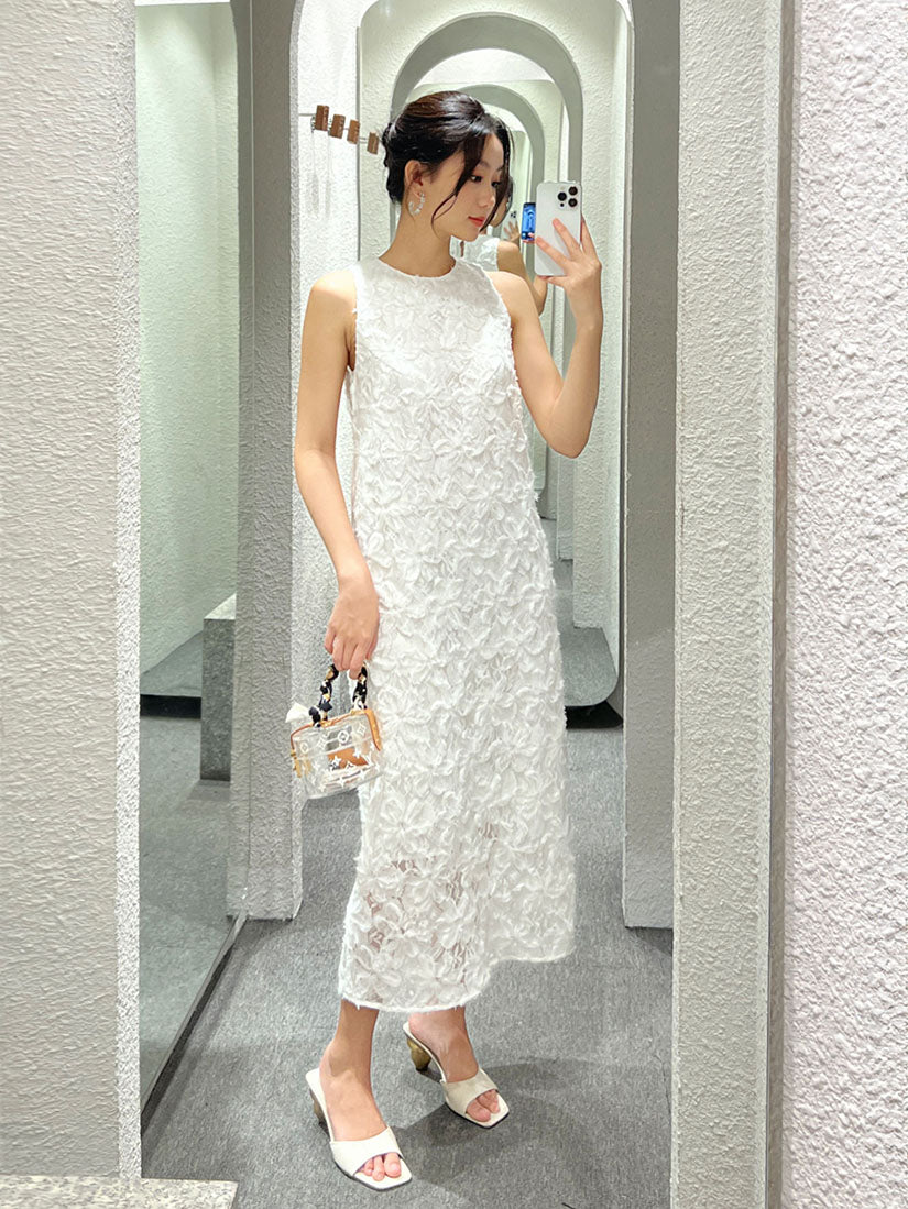 3D Lace Vest Dress