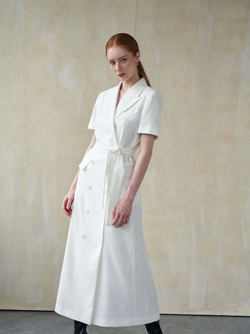 White Khloe Dress - :BE/NOTABLE/