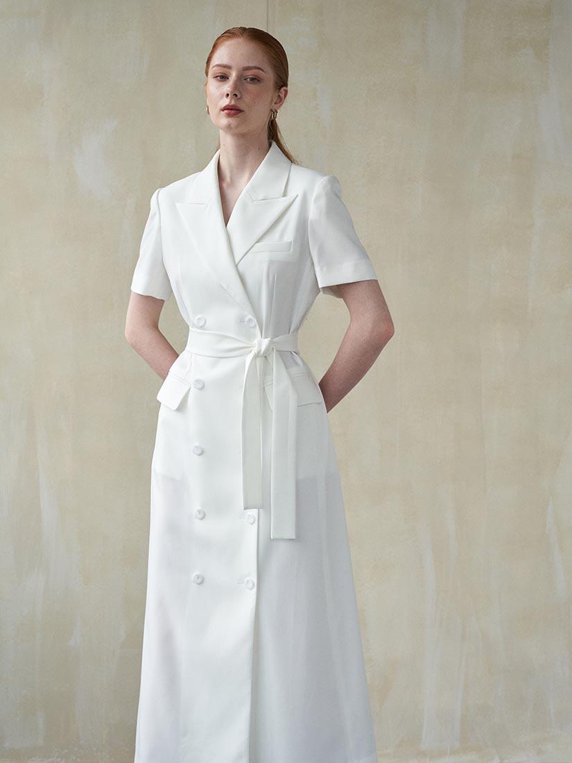 White Khloe Dress - :BE/NOTABLE/